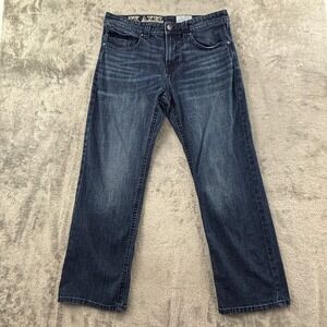 TK Axel‎ Slim Boot Cut Jeans Mens 36x32 Arnav Dark Wash Stretch Denim 5 Pocket